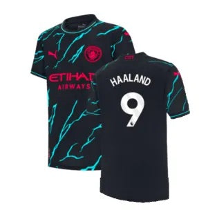 Manchester City Third Jersey 23/24 Haaland #9 Premier League