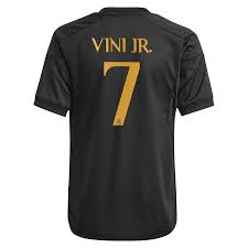 Real Madrid Third Jersey 23/24 Vini Jr. #7 La Liga